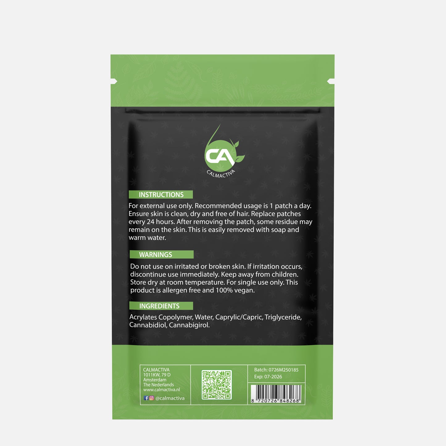 Calmactiva CBD Patches 30 p